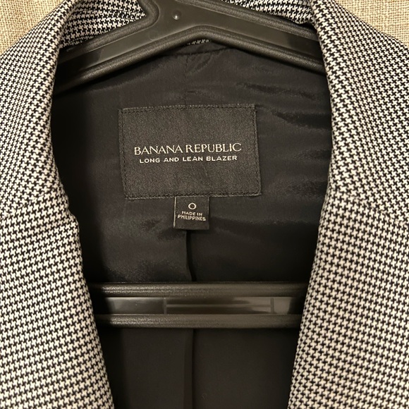 BANANA REPUBLIC Houndstooth Blazer sport jacket - Picture 4 of 5